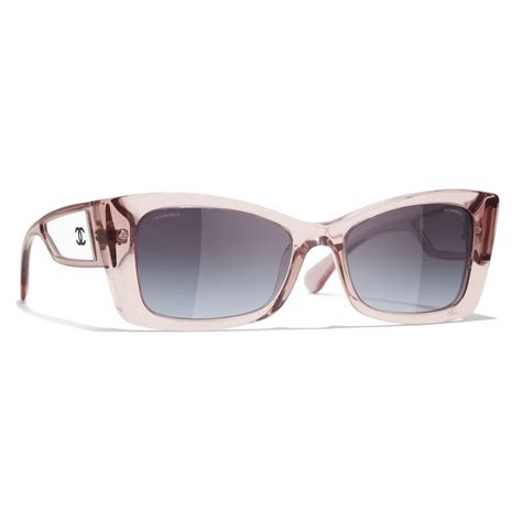 pink sunglasses chanel|Chanel sunglasses with clear sides.